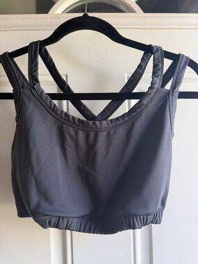 Kiava Endurance Sports Bra, gray. Large.